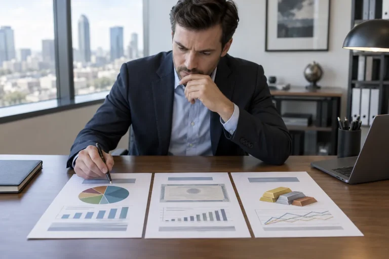 Finanční dokumenty představující fondový podíl, dluhový nárok a komoditní investici